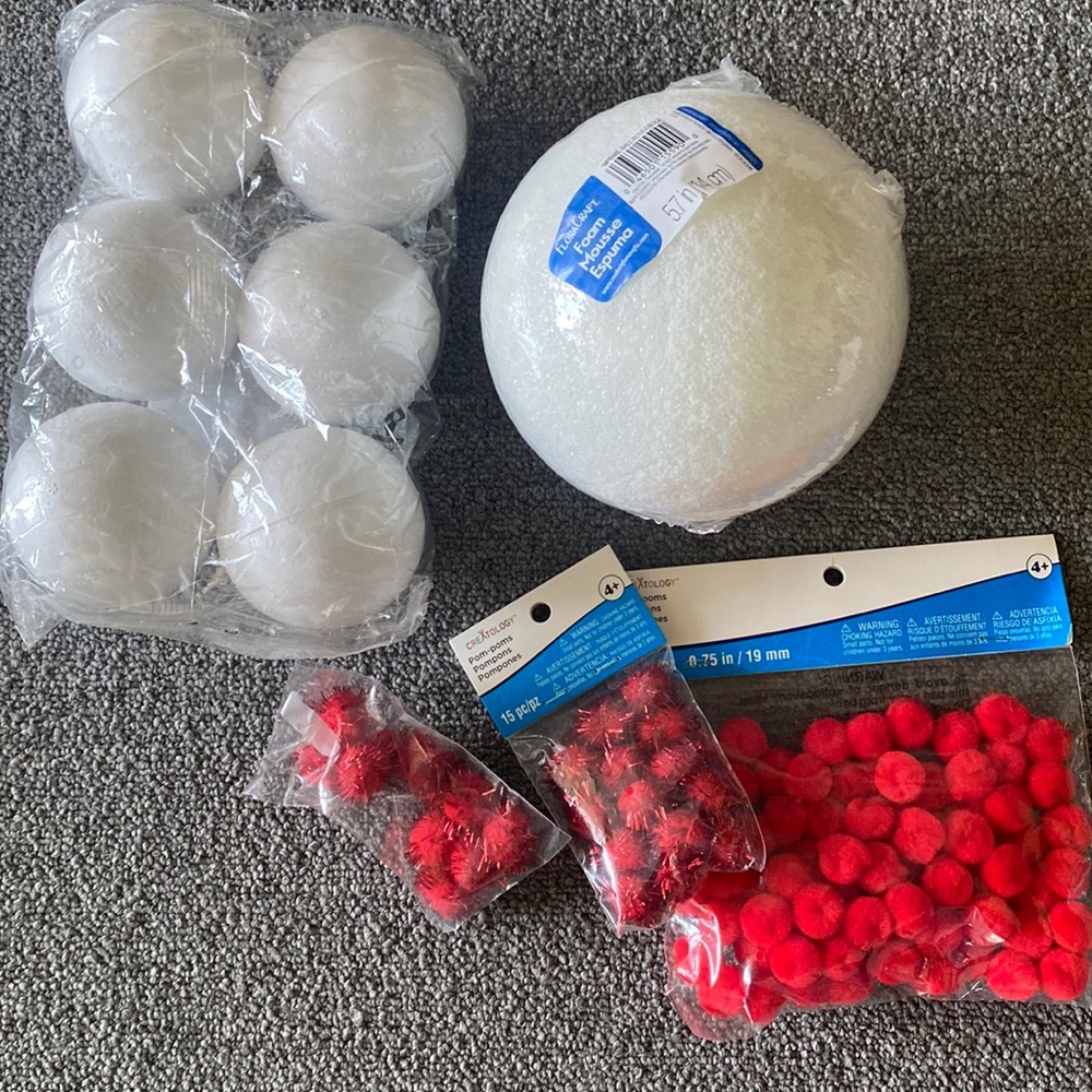Crafters styrofoam ball bundle